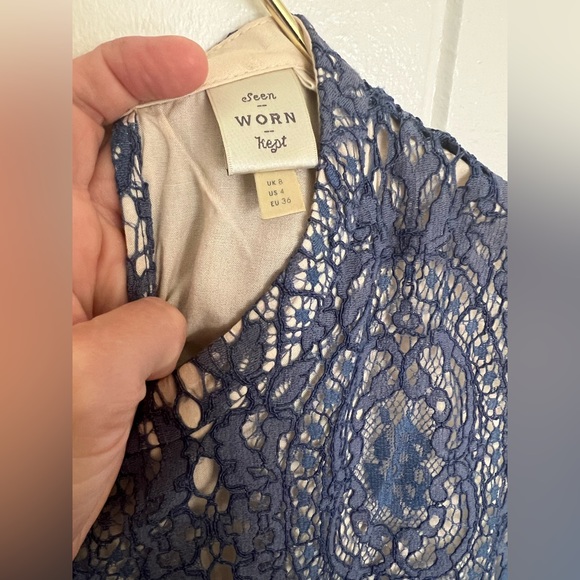 Awesome set from Anthropologie. Seen worn kept is brand. Size 4. Lace. Crop top - Picture 2 of 4